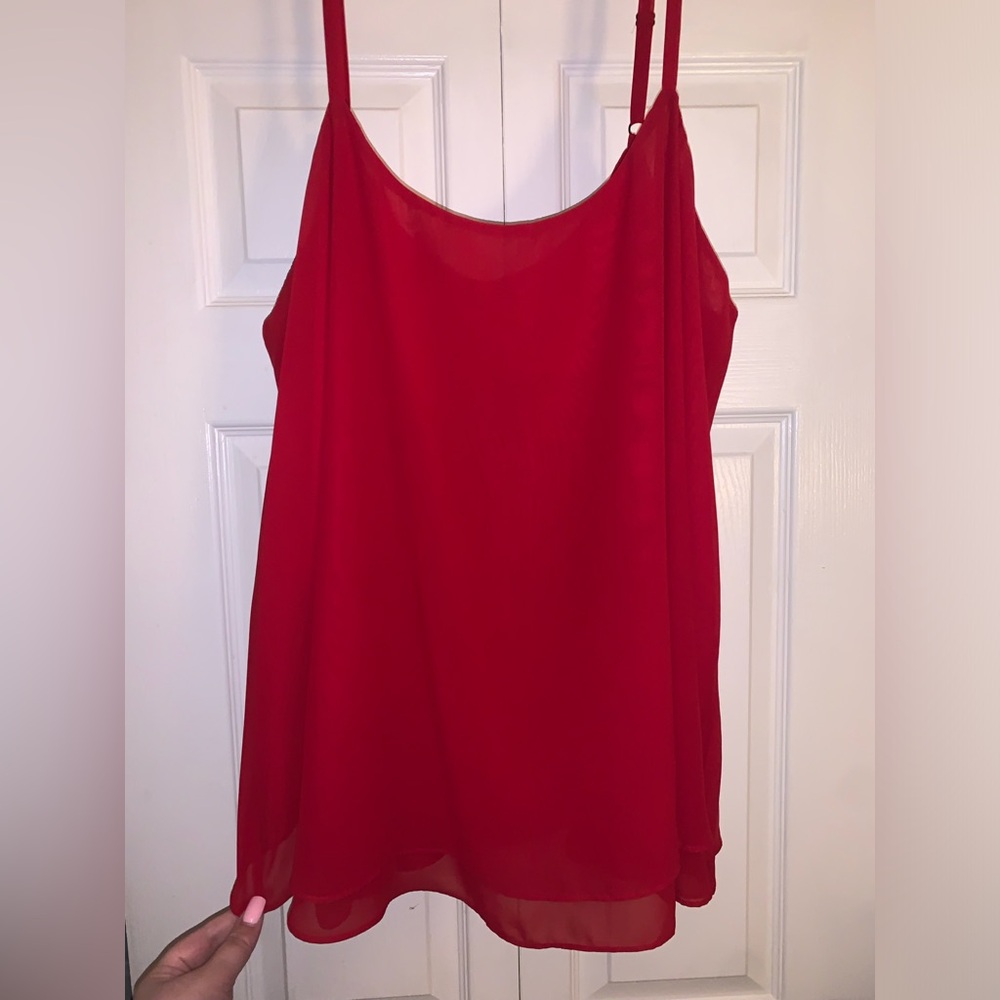 TORRID Sophie Chiffon Split Back Layered Swing Cami 3